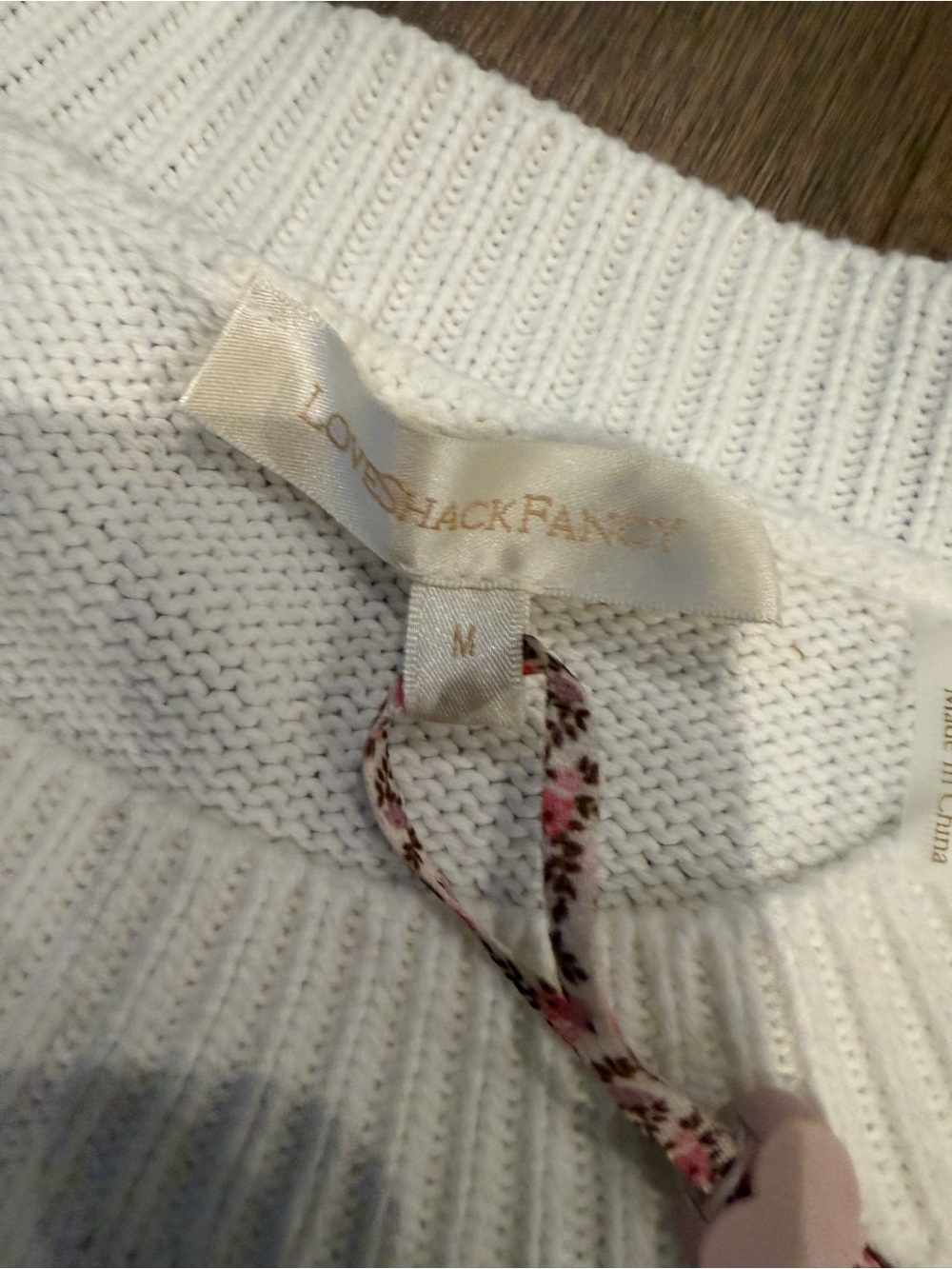 LoveShackFancy Sparkle Ty Heritage Flag Pullover Americana Sweater - M - Picture 6 of 10